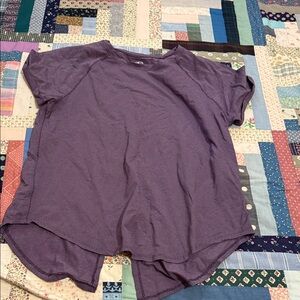 Purple Short Sleeve Top